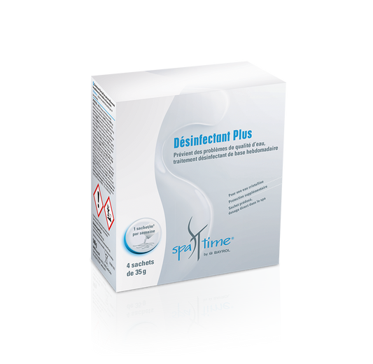 Désinfectant Plus SpaTime - élimine les chloramines et prévient des problèmes d'eau - Bayrol
